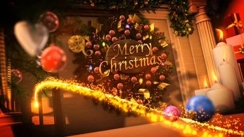 Merry Christmas Opener Stock After Effects