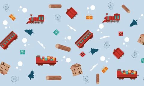 Merry christmas pattern Stock Illustration