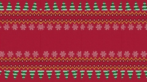 Merry Christmas pattern loop background animation with copy space Stock Footage 223486013