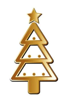 Merry christmas pine tree vector design Illustrazione stock