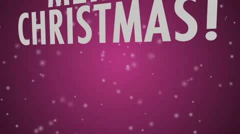 Merry Christmas Pink - multi language Stock Footage 10910197