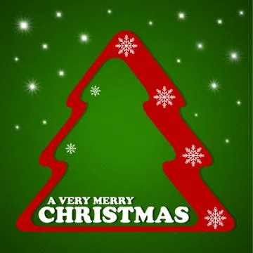 Merry christmas postcard Illustrazione stock