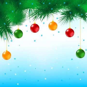 Merry christmas postcard Stock Illustration