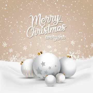 Merry christmas postcard vector design Stock Illustration