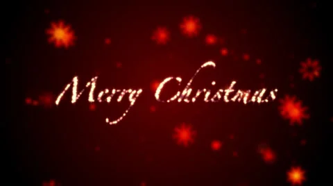 Merry Christmas red Stock Footage 24707152