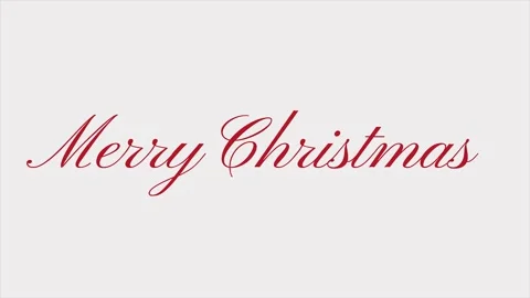 Merry Christmas red Stock Footage 140213937