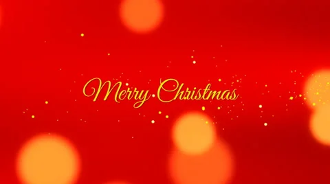 Merry christmas, seamless loop, red, with glittering sparkles and bokeh 動画素材 56271130