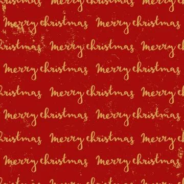 Merry Christmas Seamless Pattern Stock Illustration