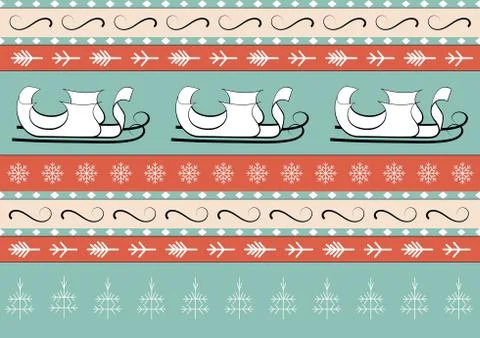 Merry Christmas. Seamless pattern Stock Illustration