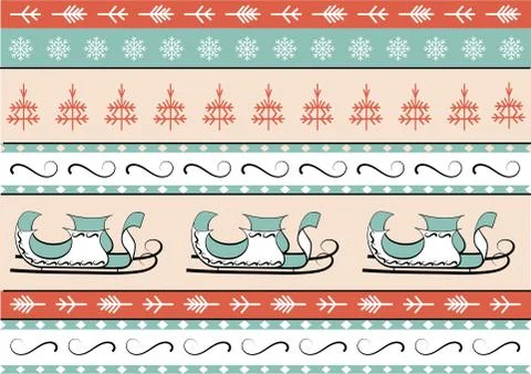 Merry Christmas. Seamless pattern. Stock Illustration