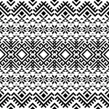 Merry Christmas Seamless Pattern Vector Stock Illustration