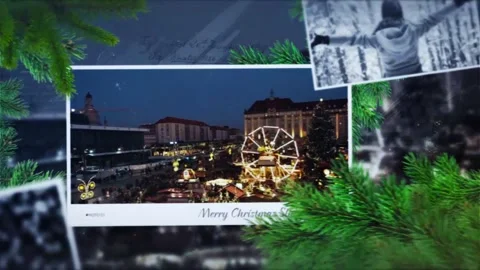 Merry Christmas Slideshow Stock After Effects