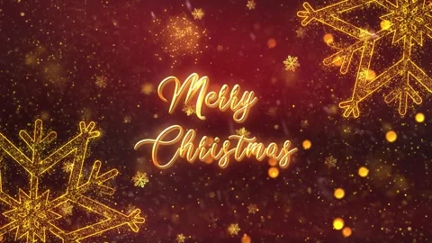 Merry Christmas Snowflake V1 Stock Footage 249511401