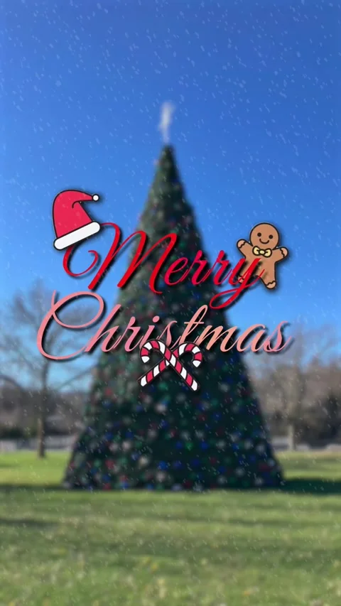 Merry Christmas Snowman Text Animation Motion Design Video Video stock 293282941