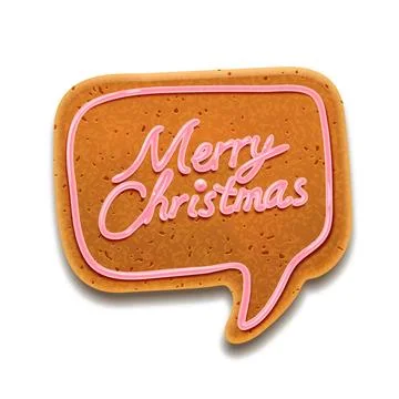 Merry Christmas speech bubble, vector Eps10 image Merry Christmas speech b... Stock Photos