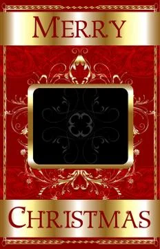 Merry Christmas Template Stock Illustration