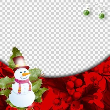Merry Christmas Template Post Stock-Illustration