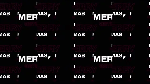 Merry Christmas Text 01 Stock Footage 147342945