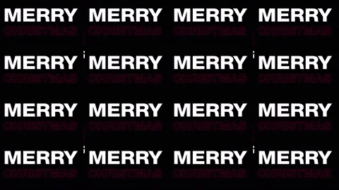 Merry Christmas Text 02 Stock Footage 147343054