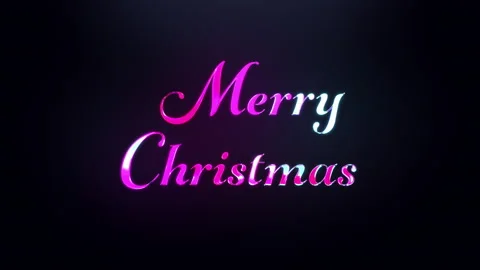 Merry Christmas Text 03 Stock Footage 148106574