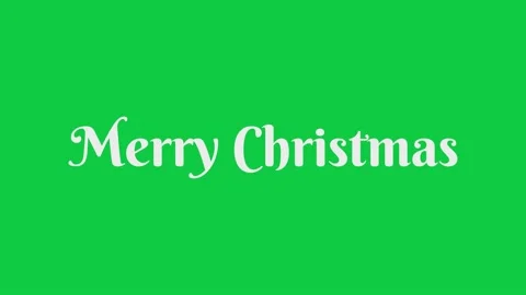 Merry Christmas text animation Stock Footage 227348520