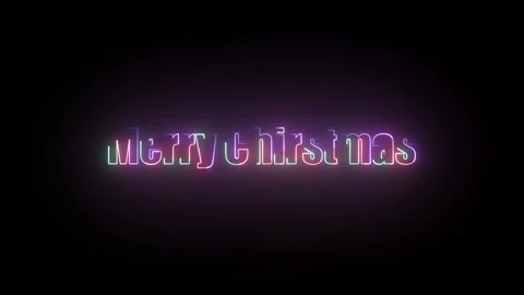 Merry Christmas Text Animation Stock Footage 324802568