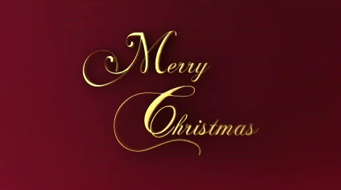 Merry Christmas Text Stock Footage 575262