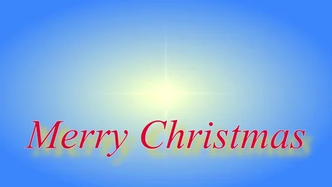 Merry Christmas text Stock Footage 116264520