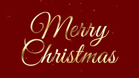 Merry Christmas Text Stock Footage 120690276