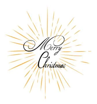 Merry Christmas Text Stock Illustration
