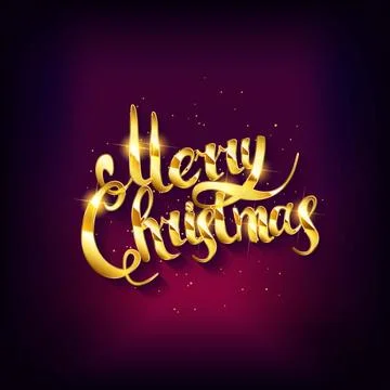 Merry Christmas text. Stock Illustration
