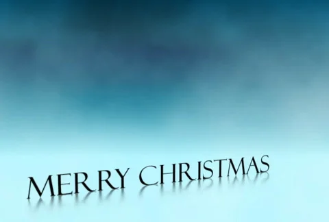 Merry Christmas text on screen Stock Footage 549689