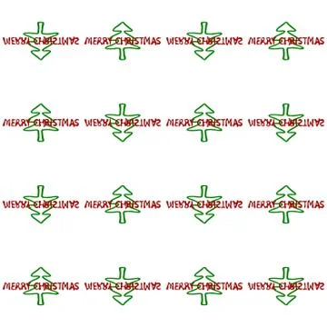 Merry Christmas tile able pattern Stock Illustration