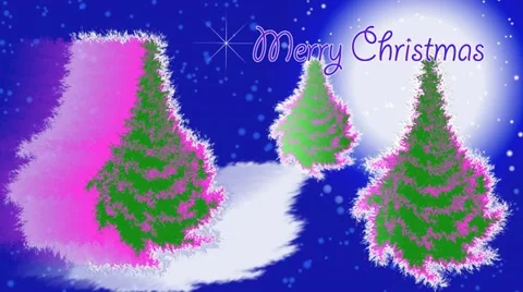 "Merry Christmas" title. 스톡 동영상 12621245