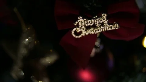 Merry christmas title Stock Footage 72141482