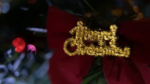 Merry christmas title Stock Footage 72171554