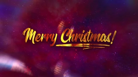 Merry Christmas - Title Video stock 254476145