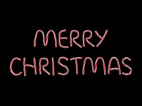 Merry Christmas title Illustrazione stock