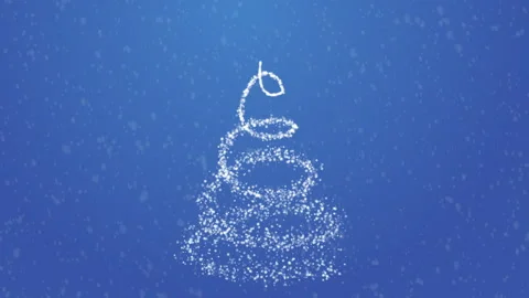 Merry Christmas tree background Stock Footage 264114353