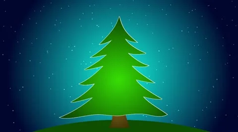 Merry Christmas Tree Stock Footage 12547765