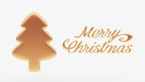 Merry christmas tree Stock Illustration
