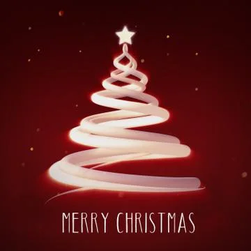 Merry Christmas Tree Stock Illustration