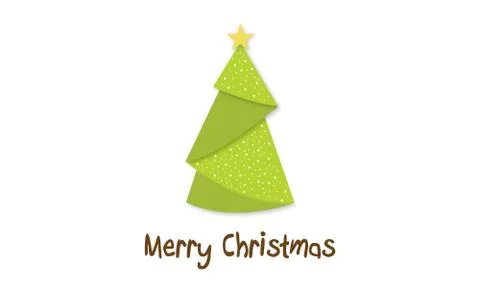 Merry Christmas Tree Illustrazione stock