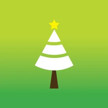 Merry christmas tree symbol Stock Illustration