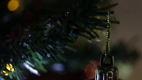 Merry Christmas Tree toys Stock Footage