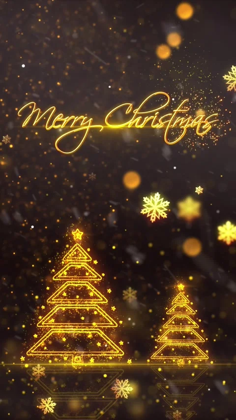 Merry Christmas Trees Background 20 Stock Footage 283976436
