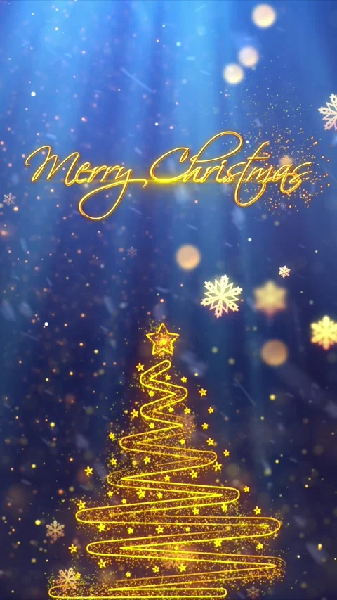 Merry Christmas Trees Background 24 Stock Footage 283976852