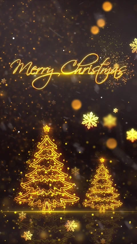 Merry Christmas Trees Background 8 Stock-Footage 283976060