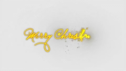 Merry Christmas Typography 3 Stock Footage 143586573