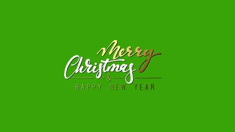 Merry Christmas Typography  Stock Footage 247971959